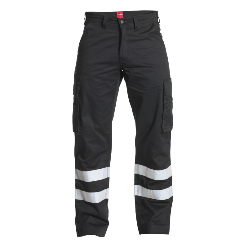 Pantalon De Travail Homme Sécurité à Bande Réfléchissante - Coupe Régulière, élastique, Léger - Pour Chantier, Extérieur